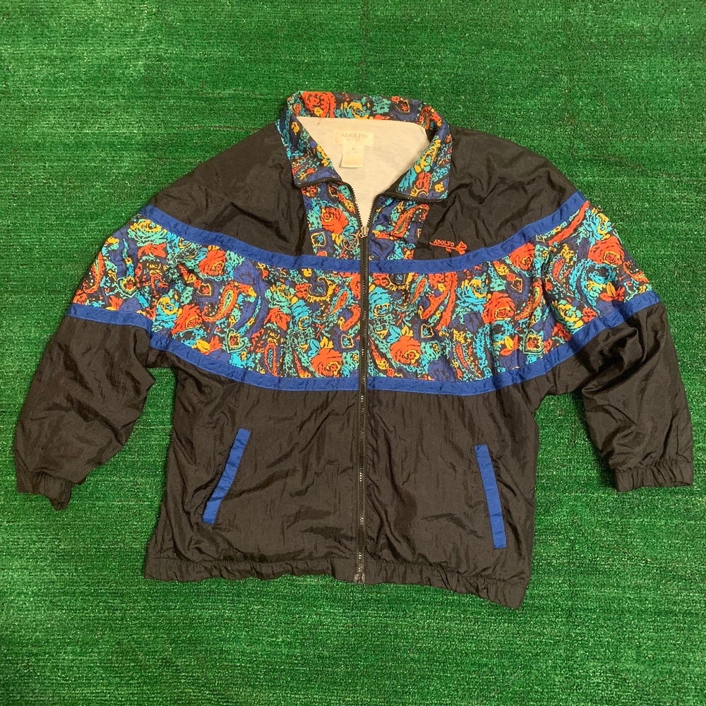 Vintage Adolfo Sport Windbreaker - Medium
